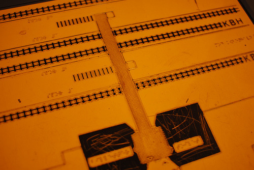 A tactile map for sightless navigation in Korsør Station. Flickr-hunted after see another tactile map on lemonodor.