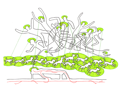 A paragraph by paragraph diagrammatic interpretation of the first two chapters of A Thousand Plateaus, by artist Marc Ngui.