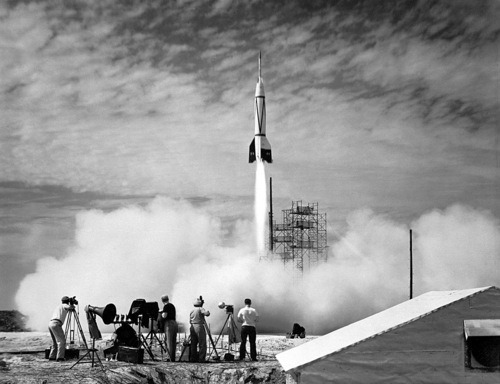 On Saturday Google and I shared birthdays. Today is NASAs 50th. The above photo was taken 8 years before the inception of NASA. It shows the first rocket launch from Cape Canaveral, Florida in July 1950. If you search via the Google link Ive provided youll be time-warped back 10 years.