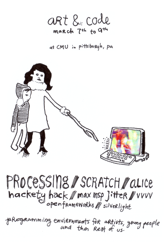 Tomorrow I fly to Pittsburgh to attend the fundamental little hackers summit, Art and Code.