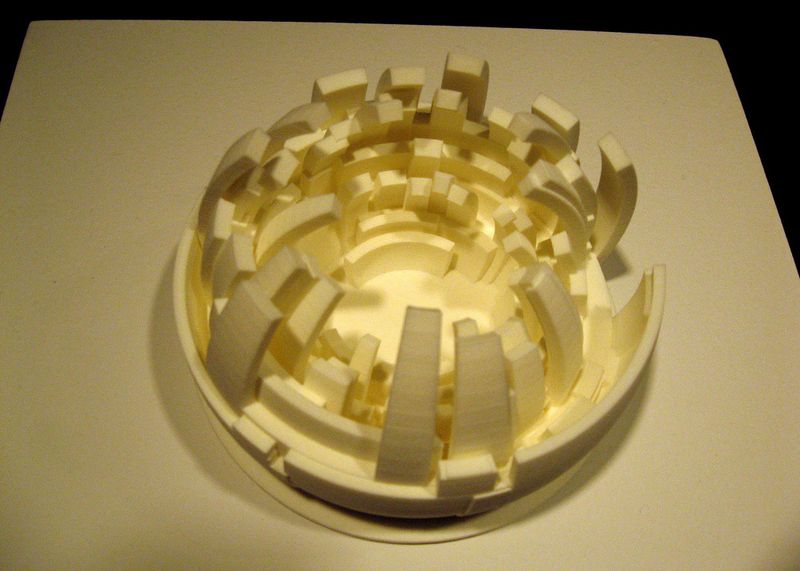 This form (seen in the Pittsburgh Center for the Arts) was constructed using a 3d printer. The piracy of physical objects is around the bend. The rest of my Pittsburgh pix.