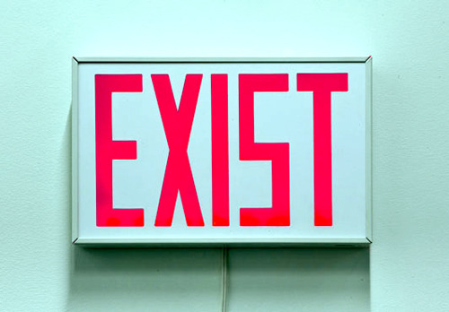 “EXIST” by Kelly Mark via: via: via