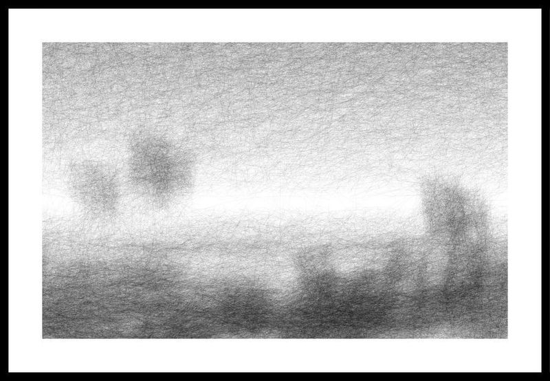 Your Word is my Landscape. Looks a bit like an etching, but its actually generative art: The text of received emails is transformed into atmospheric landscapes. Words are pseudo randomly placed with varied sizes and then rendered as moody misty lands and waters.